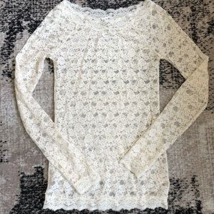 Free People lace long sleeve
